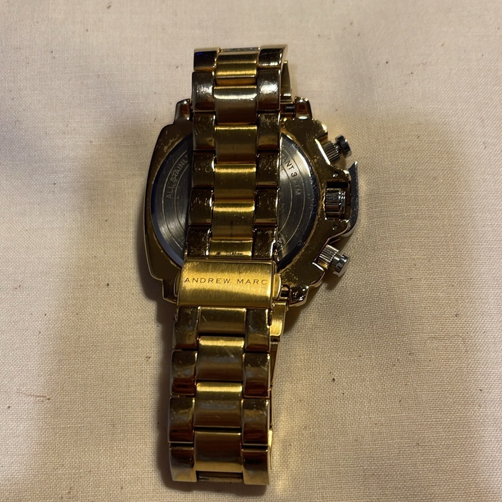 Mens Andrew Marc Gold Watch - Picture 4 of 5